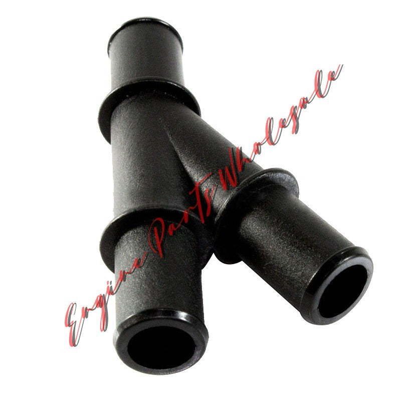 2pcs 3/4 x 3/4 x 3/4 inch 20mm Y Heater Water Hose Pipe Fitting Barb Connector Q
