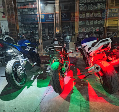 Fit For GSXR600/750/1000 LED Strobe Warning Light Flashing Emergency Signal Lamp