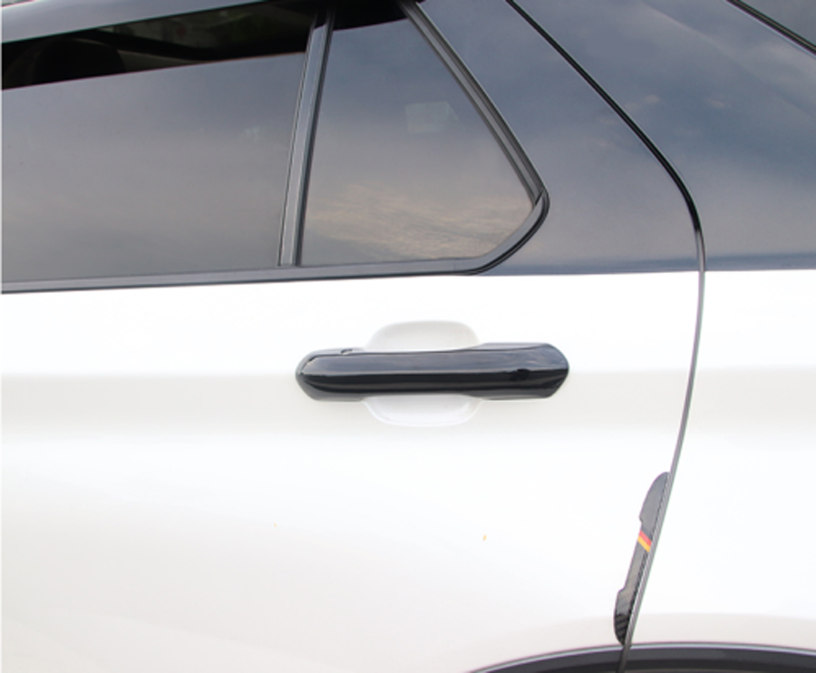 Bright Black Car Front Door Handles Cover Trim  for ford  Explorer 2020-2022