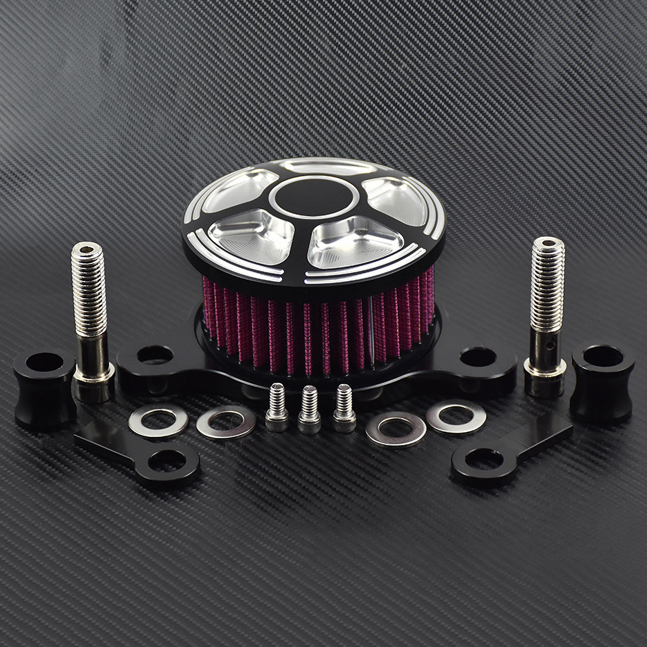 Circle Air Cleaner Intake Filter System Fit for Harley Sportster 883 1200 04-19 Q