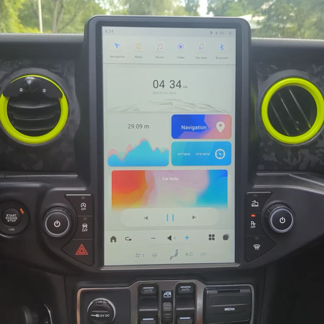 64GB for Jeep for wrangler 2018-22 for Tesla Vertical Screen Android Radio 13.6 Stereo