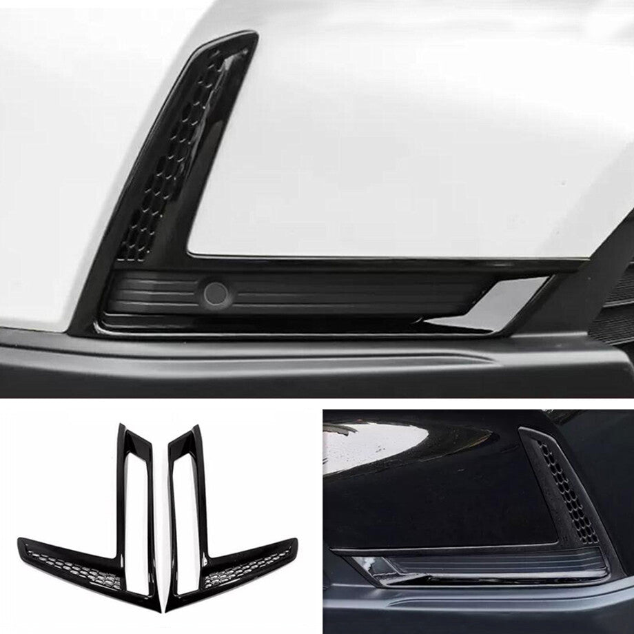 For 2023 for Honda CR-V CRV ABS Bright Black Front Fog Light Lamp Frame Cover Trim v
