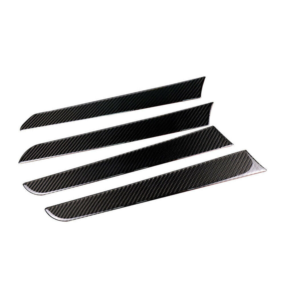 4x Carbon Fiber Interior Door Panel Cover Trim Sticker for Audi A4 B8 2009-2016