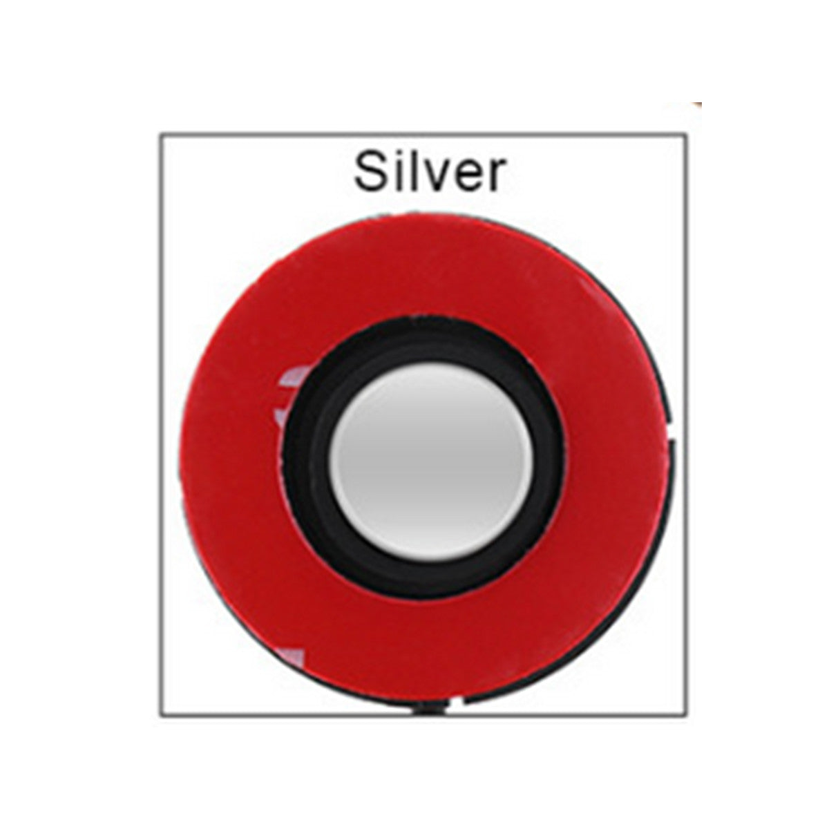 16mm Silver Car Flat Hidden Parking Sensor Reverse Backup Radar 2 Pin Waterproof