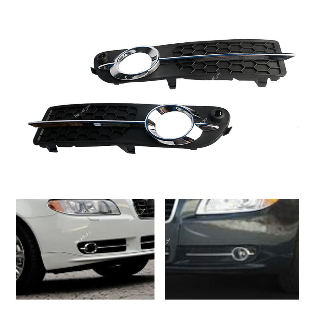 Left and Right Fog Light Trim With Chrome Moulding for Volvo S80 V70 2007-13