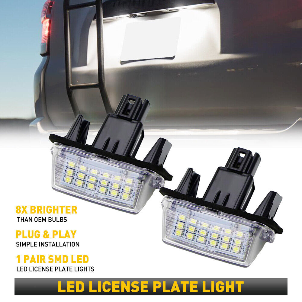 18SMD rear LED license plate light white kit for Camry 2012-2017 n
