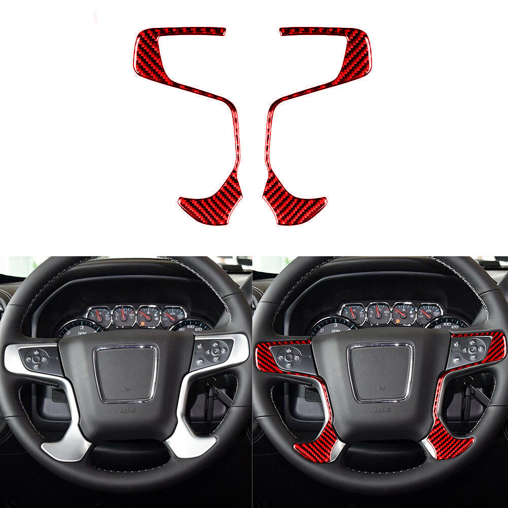 for Mercedes R-Class 2009-2012 Red Steering Wheel Surround Trim Cover Decoration v