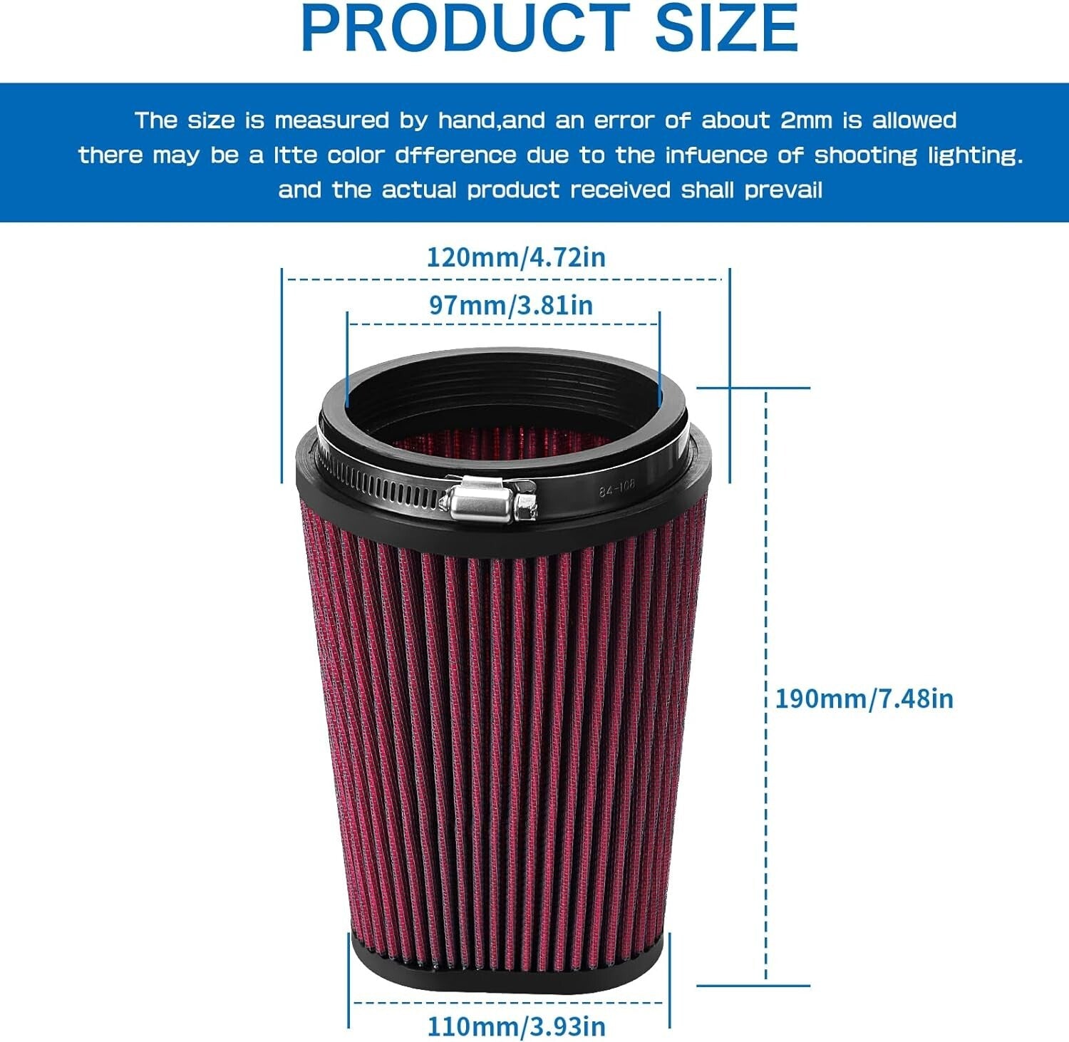 Air Filter for Yamaha Banshee 350/YFZ350LE SE SP Powersport2GU144510000 YA-3502