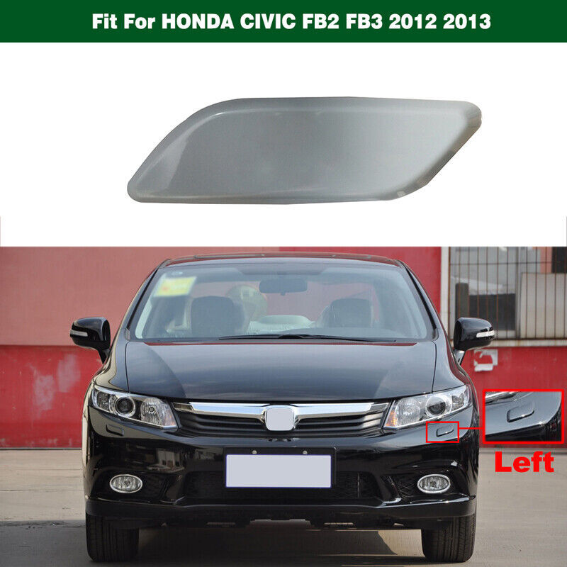 Left Headlight washer nozzle jet Cover Cap Fit for HONDA for CIVIC FB2 FB3 2012 2013 Q