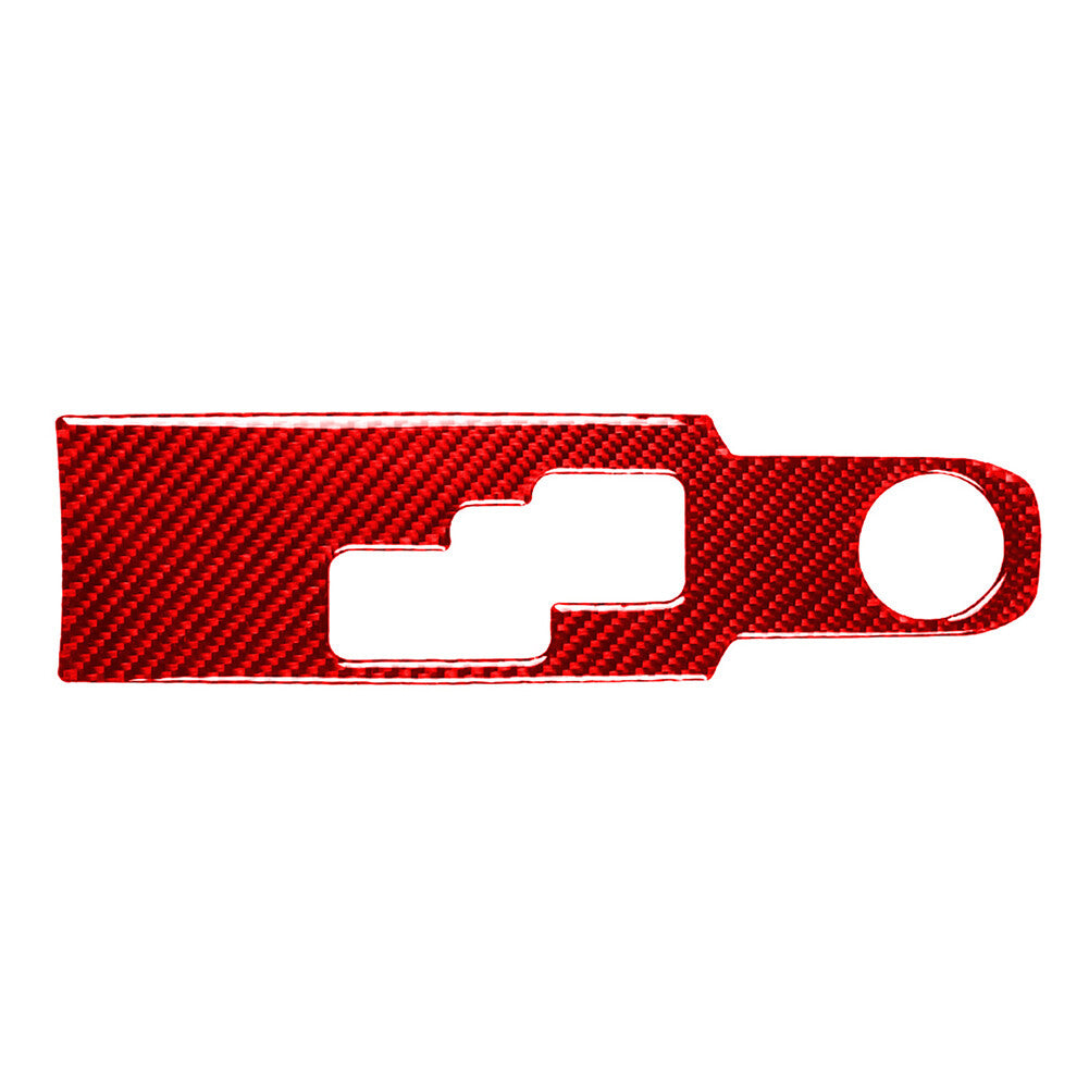 Gear Shift Panel Frame Cover Trim for Nissan GTR R35 2008-2016 Carbon Fiber Red