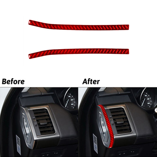 2x For Tacoma 2016-2022 Carbon Fiber Interior Rear Door Panel Cover Trim v
