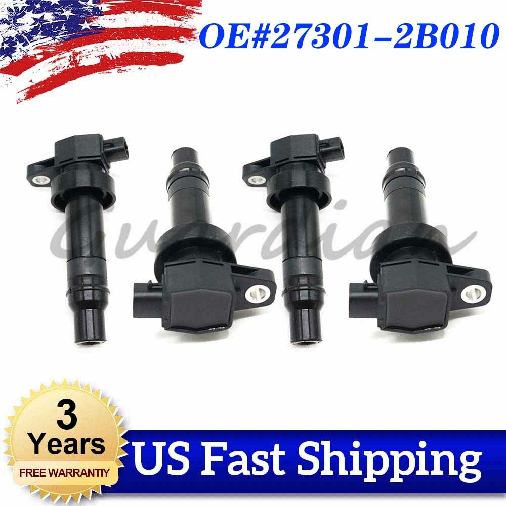 4X 27301-2B010 Ignition Coil for Hyundai i20 i30 1.4 1.6 for KIA Cee'D Soul Venga