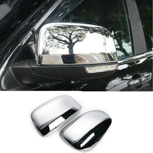 2P Chrome Rearview Side Door Mirror Cover Trim for Jeep Grand Cherokee 2011-2016