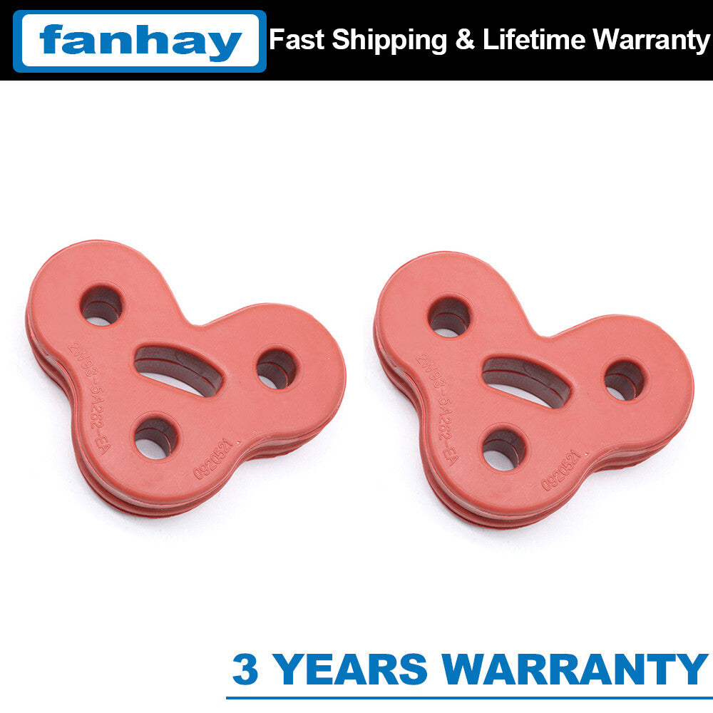 2PC C2C32948 For 2010-19 for Jaguar XJ XJL XJR Rear Exhaust Muffler Insulator Hanger Q