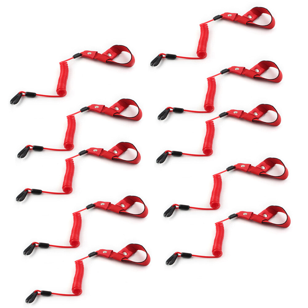 Stop Kill Key Floating Safety Wrist Lanyard Fit for Yamaha Jet Ski Wave Runner 10pcs Q