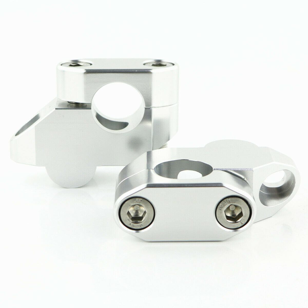 7/8 inch motorcycle handlebar post stand heightening handlebar extension mount 2-piece titanium n