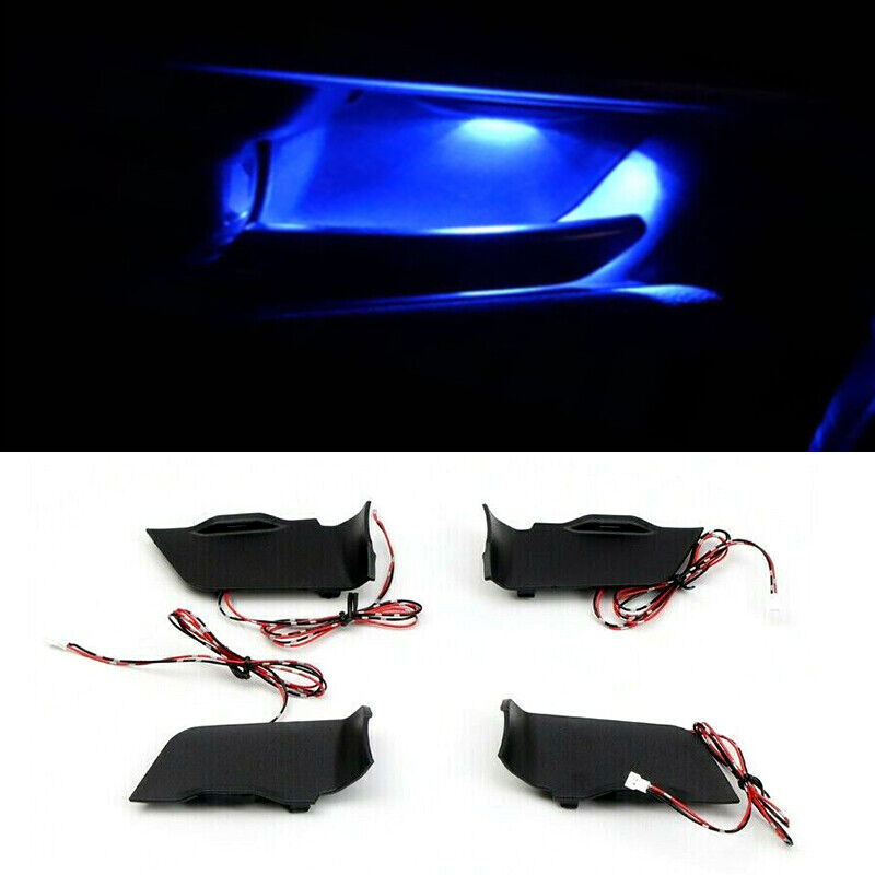 Set for Toyota RAV4 XA50 2019-2021 Blue Atmosphere Light Handle Frames PlugPlay