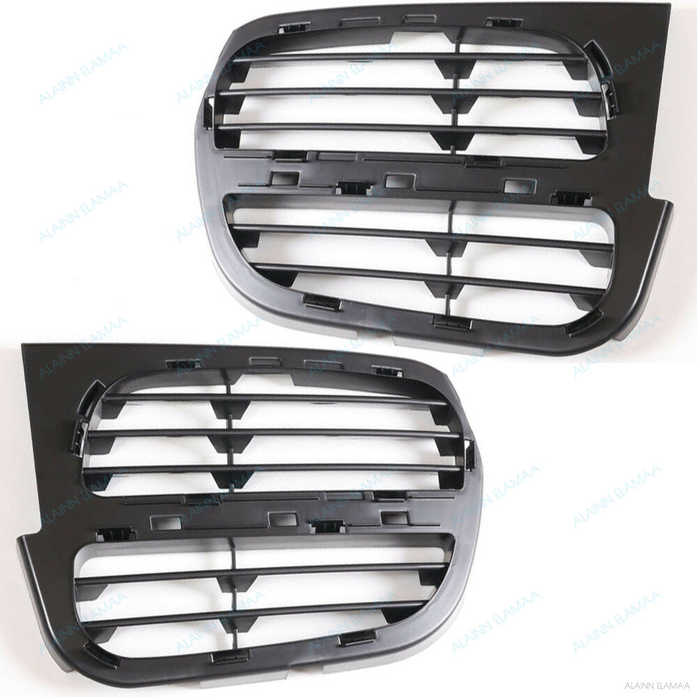 Pair Front Bumper Bezel Cover Grille Fit for Porsche for Cayenne Base / S 2003-2006 Q