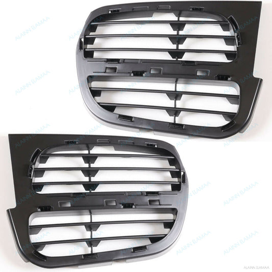 Pair Front Bumper Bezel Cover Grille Fit for Porsche for Cayenne Base / S 2003-2006 Q