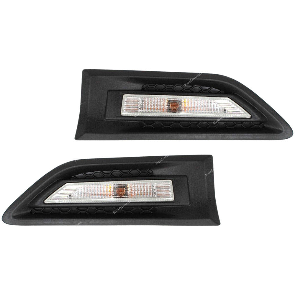 Pair Black Right+Left Front Fender Garnish Molding for Kia Soul 2010 12 13