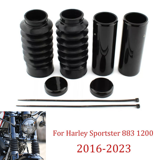Black fork protector for Harley Davidson Sportster X48 FORTY-EIGHT XL1200X n