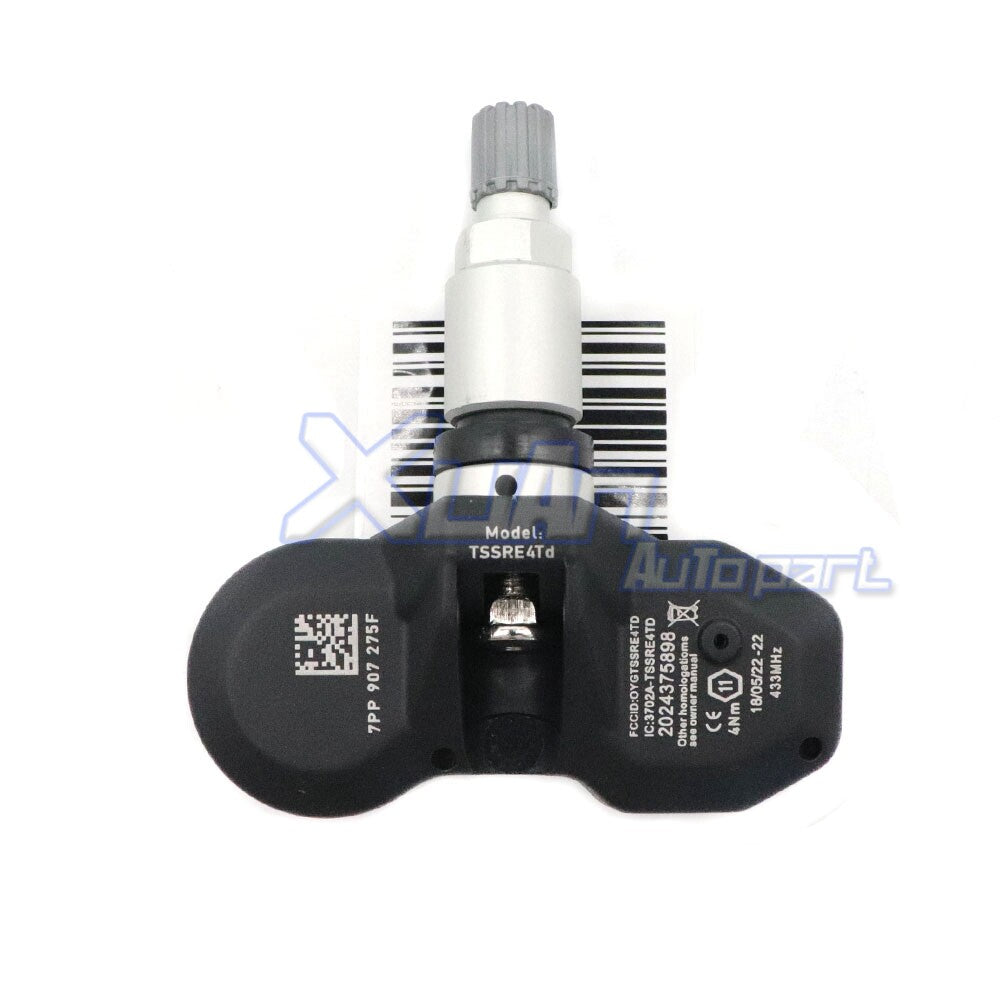 TPMS tire pressure sensor 7pp907275f suitable for Audi A4, A6, for A8 , Q7, R8, for VW , and 433MHz. v
