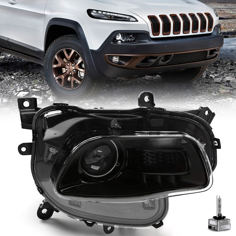 For 2014-2018 for Jeep Cherokee HID/Xenon Headlight Lamp Assembly Passenger Right v