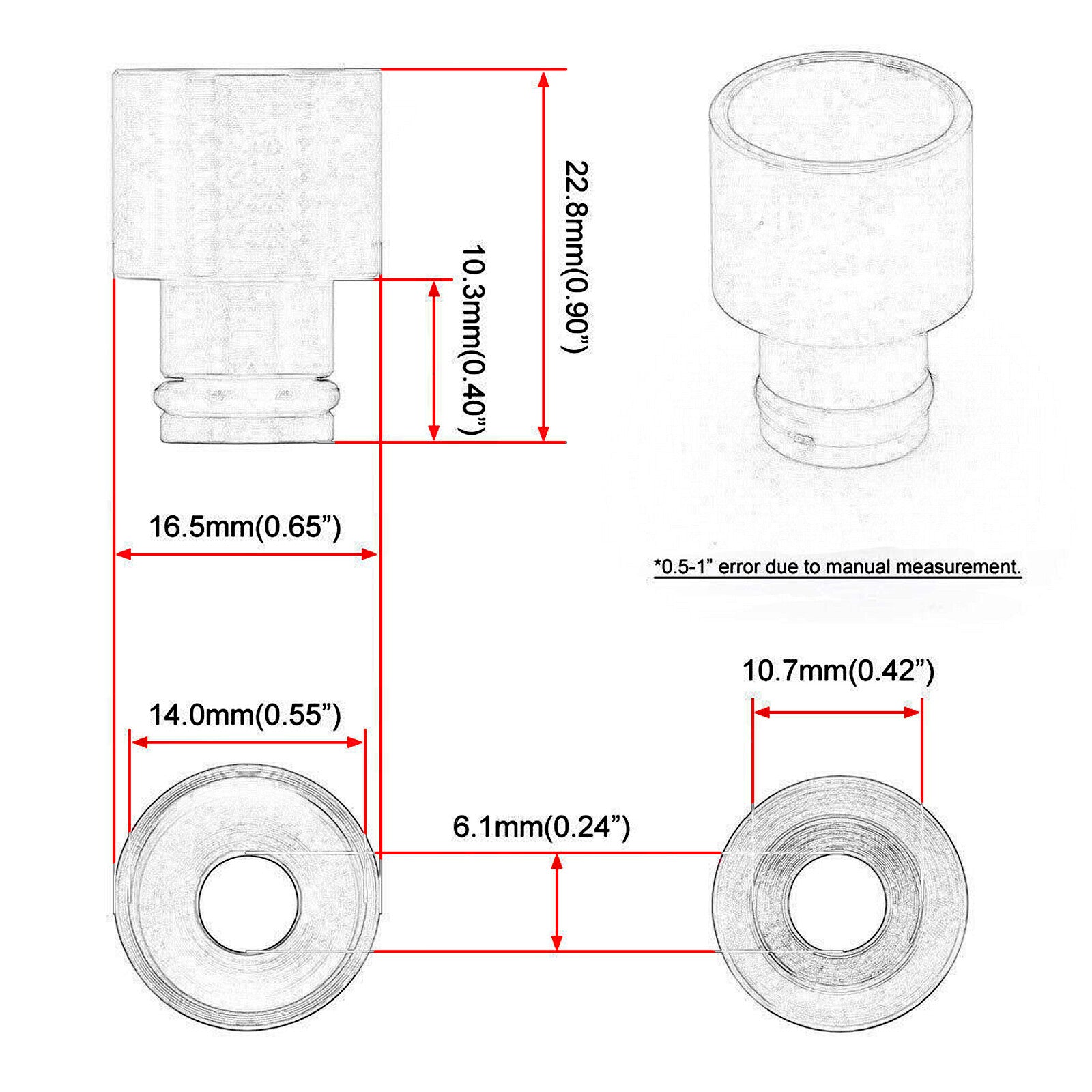 for Honda for Civic for Acura for RDX B16 B18 D16 Engines Fuel Injector Top Hat Adapters