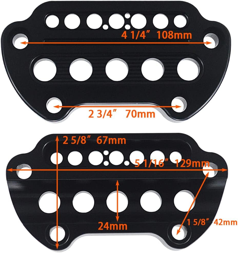 Black motorcycle indicator handlebar clip for Harley Sportster 883 (1995 and above) n