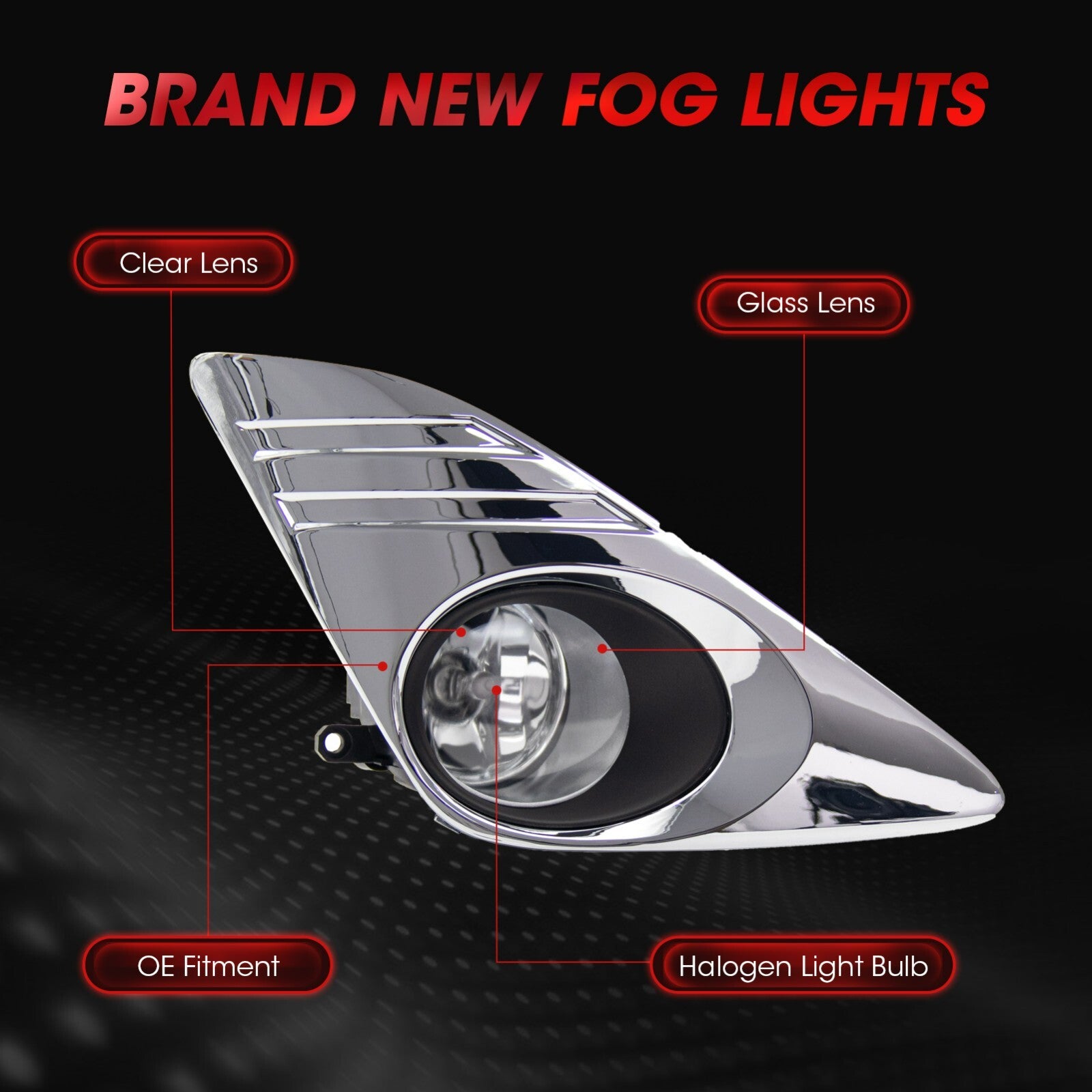 Fog lamp assembly fits 2012 - 2014 for Camry upgraded fog lamp cover - v