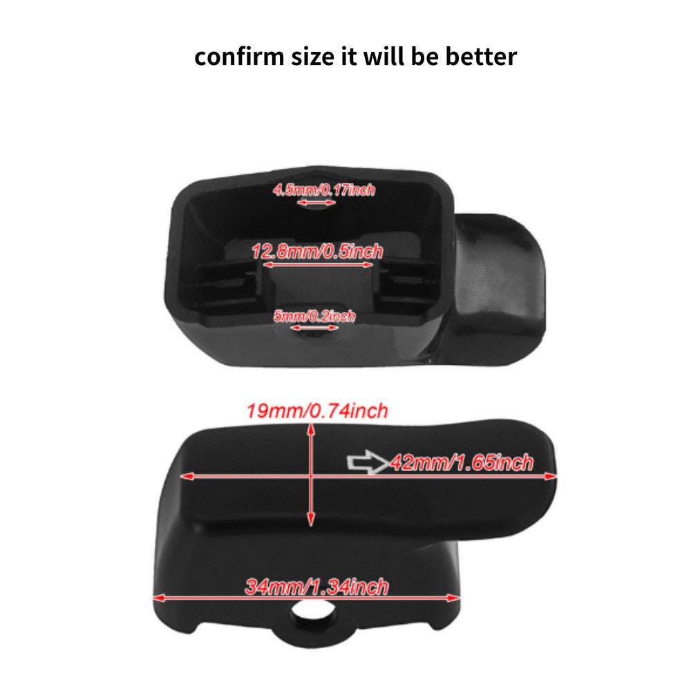The extended black turn signal switch button cover fits for Harley Softail Sportster. n