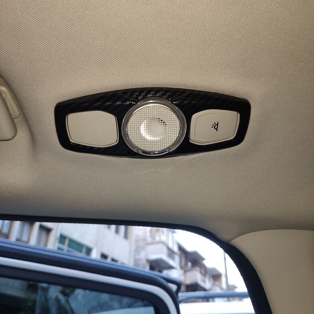 Carbon Fiber Color Reading Light Trim Fit for Ford Focus Escape 2012-2018
