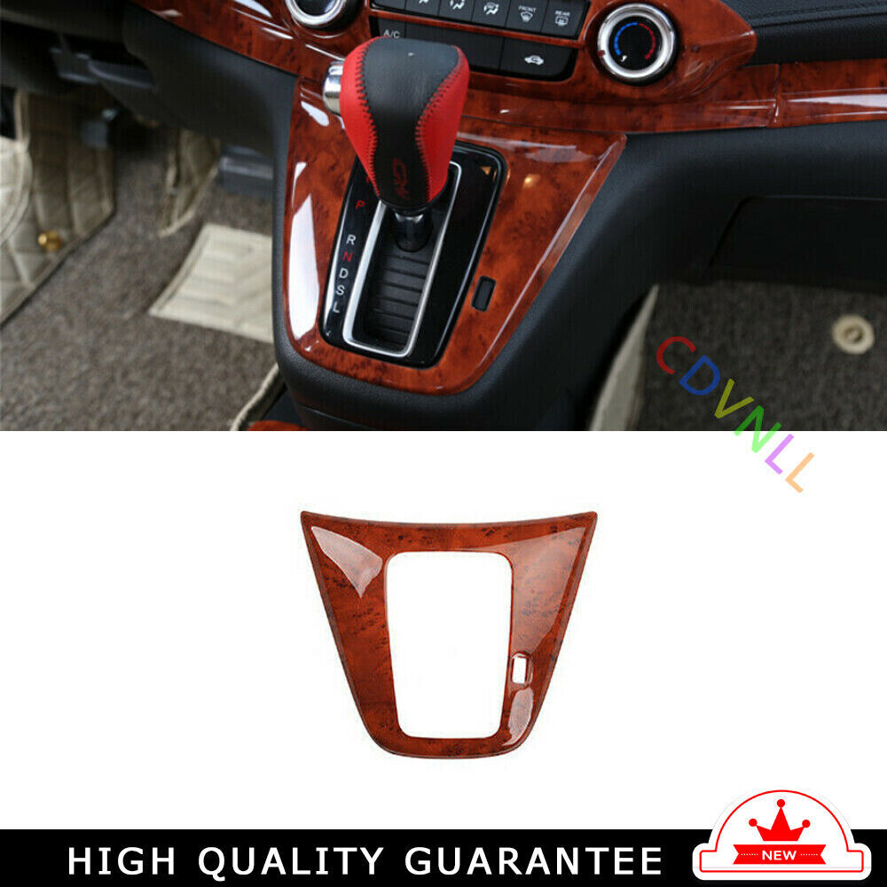 Console Gear Shift Frame Cover Trim Fit for Honda CRV CR-V 2012-2016 Wood Grain