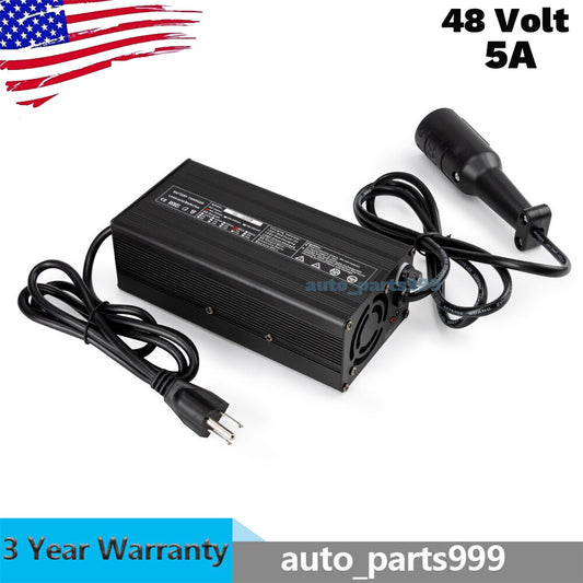 Club Car for Golf Cart Battery Charger 48V 5A Round 3-Pin for TXT Downloads - Textron n