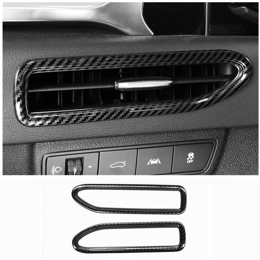 For Explorer 2020-2023 Carbon Color ABS Rear Window Rain Wiper Cover Trims v