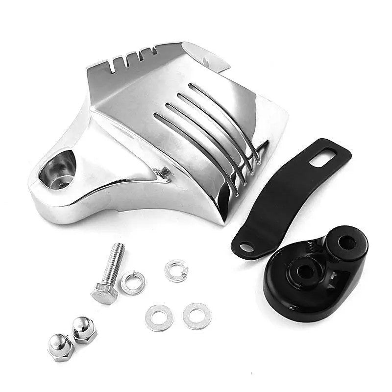Chrome V-shield Horn Cover for Harley Touring Big Twins V-Rods 1992-2020 Dyna