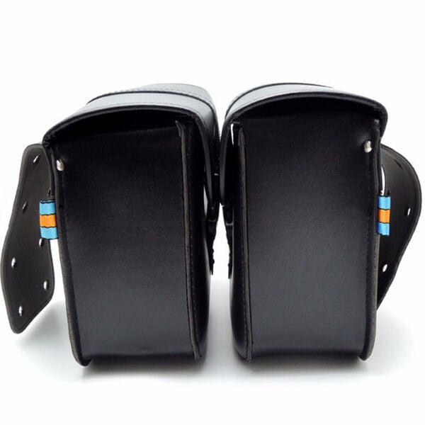 1Pair for Mini Motorcycle PU Saddle Bags Side Storage Tool Pouch Waterproof Reliable v
