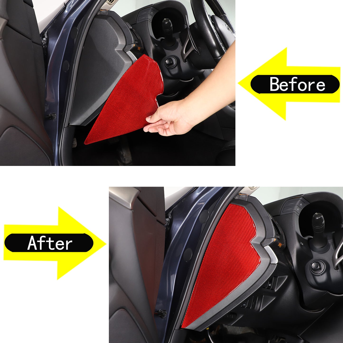 Gloss Black Front and Rear Badge Emblem Trim 2 pcs for Subaru Outback 2022+- v