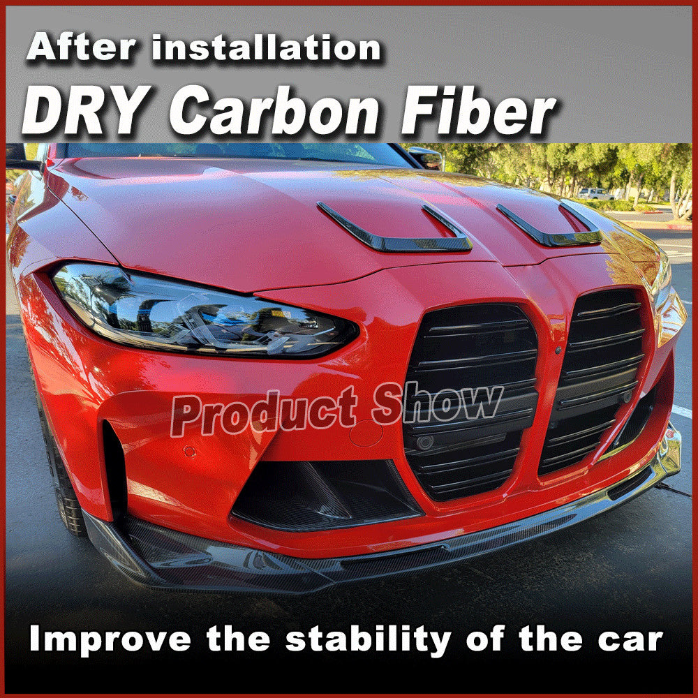 Fit for BMW G80 M3 G22 G82 M4 G83 M4 2020-2023 Dry Carbon Front Hood Vent Cover