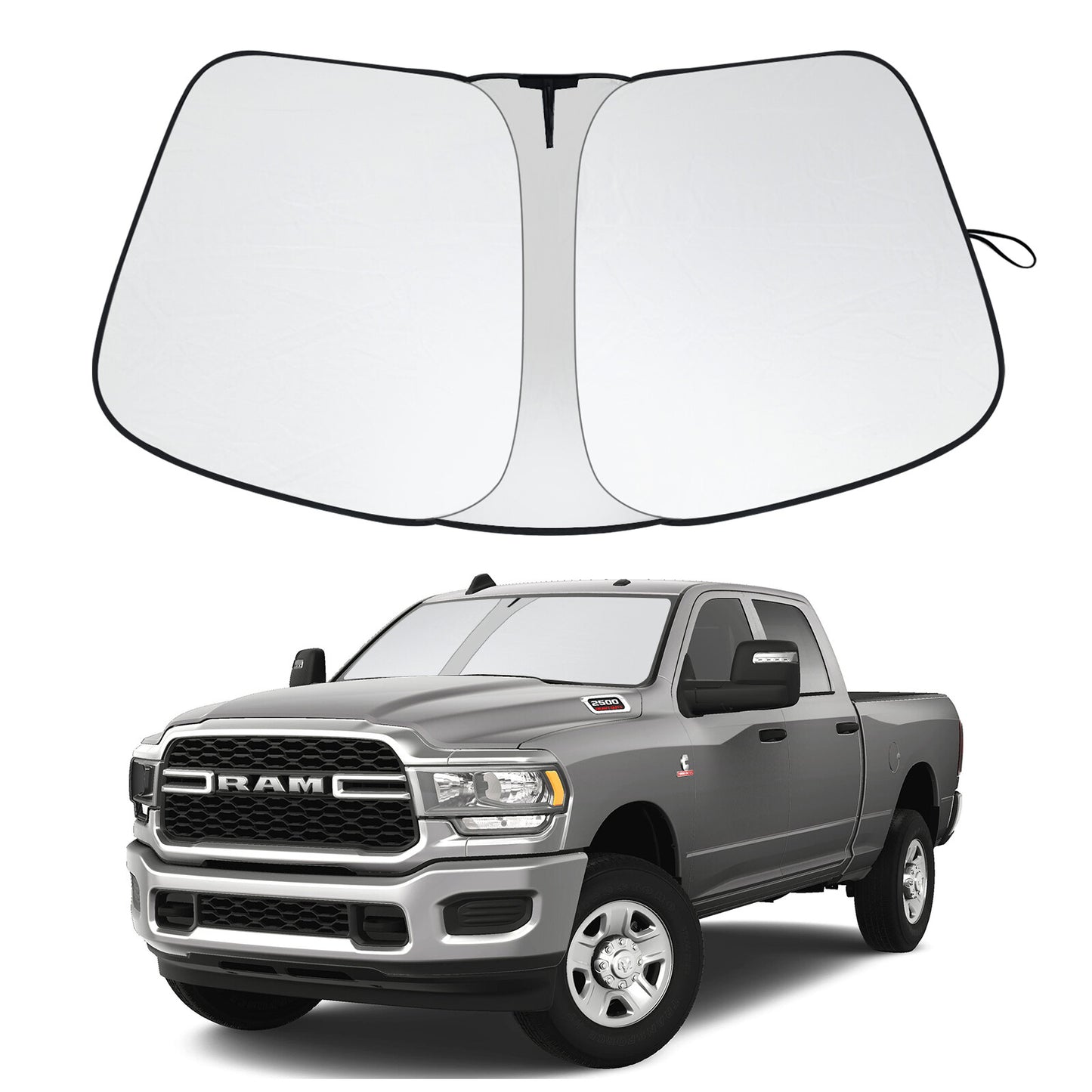 Suitable for 2010-2024 for Dodge for Ram 2500 cab windshield UV shading cover. n