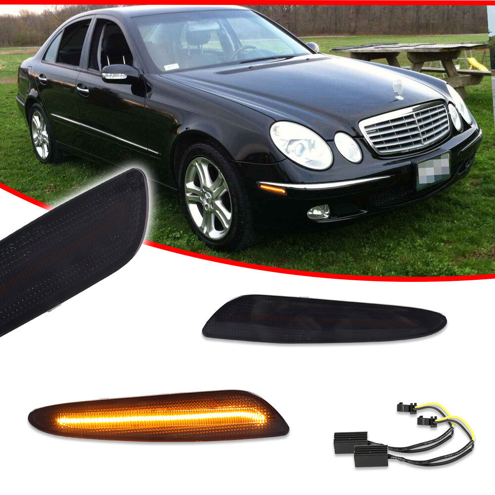 Smoked amber LED front marker corner light suitable for 03-06 for Benz E-Class W211 AMG- v