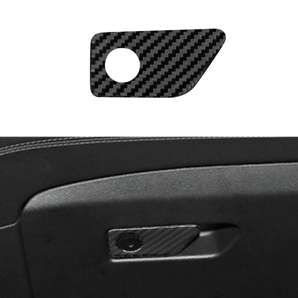 Carbon Fiber Glove Box Latch Switch Cover Trim for Ford Explorer 2020-2023