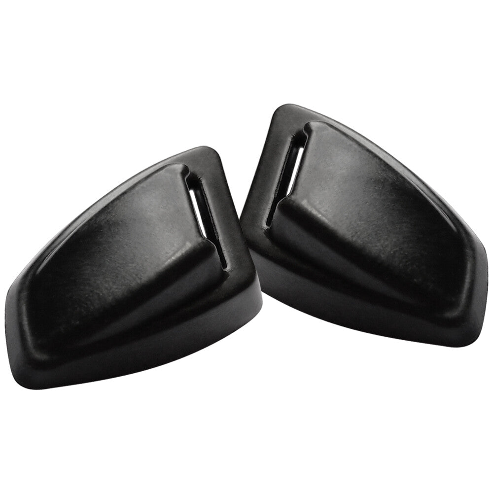 2Pcs Headlight Cover Plastic Black Left  Right Fits For 2008 - 2014 for Cadillac Q