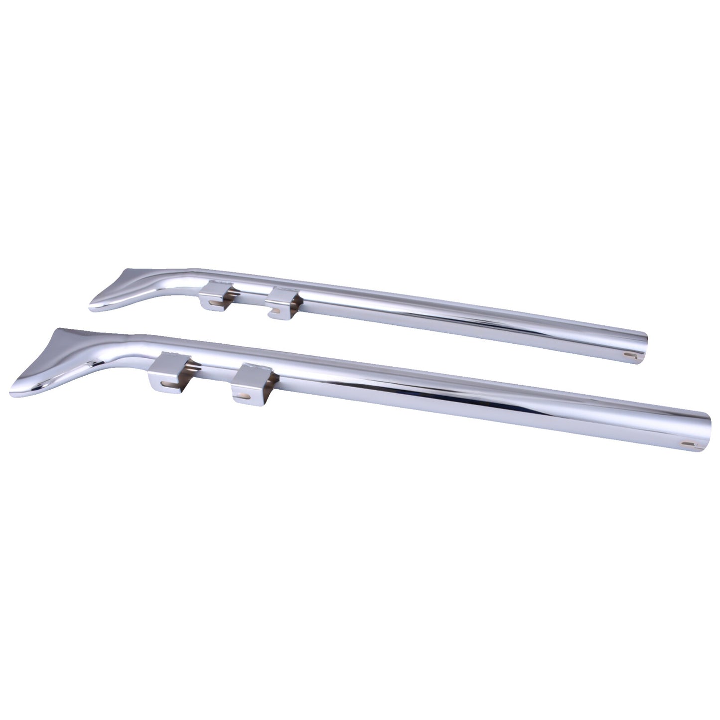 33-inch fishtail exhaust with one-step muffler and chrome exhaust for Harley Touring 1995-2016 brand new.