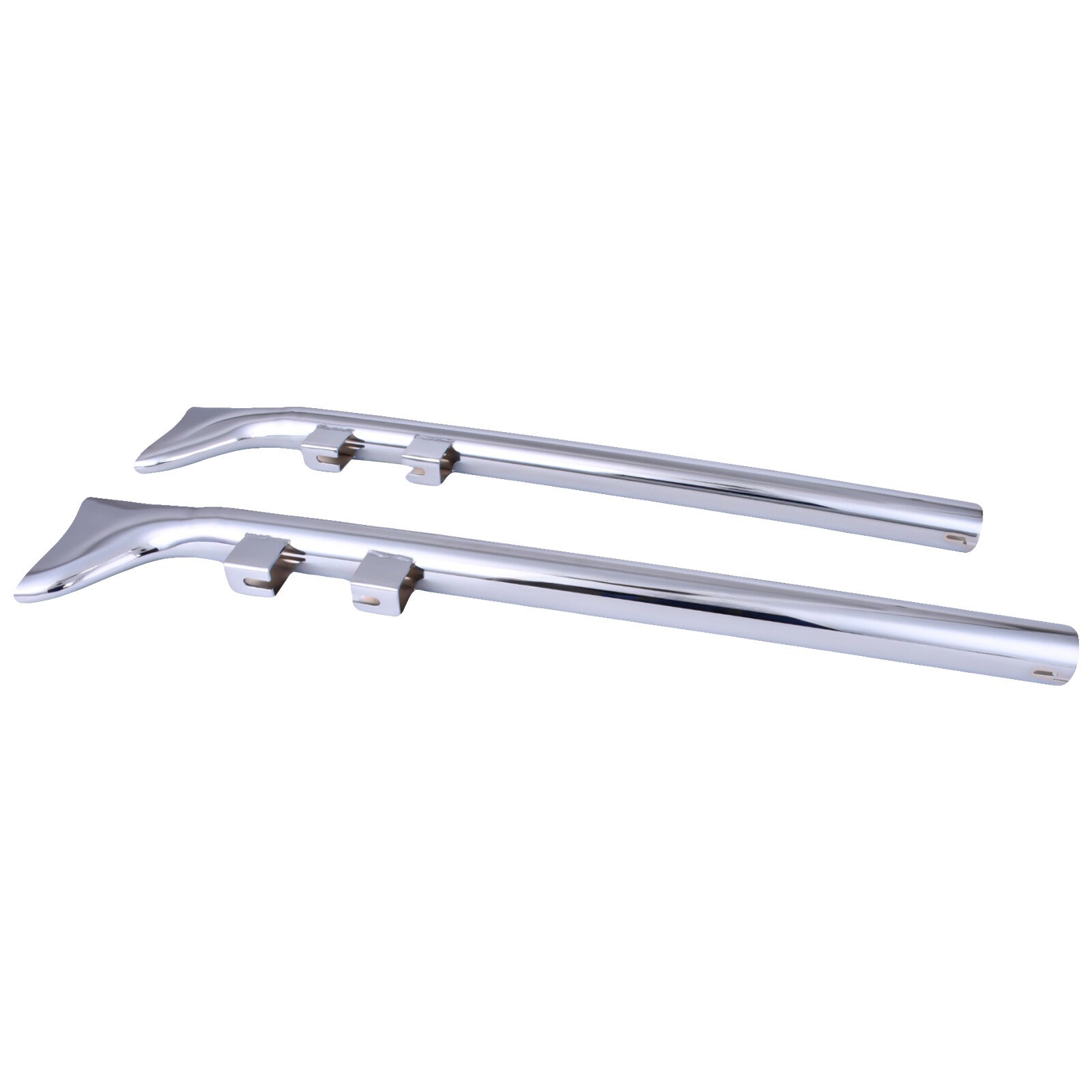 33-inch fishtail exhaust with one-step muffler and chrome exhaust for Harley Touring 1995-2016 brand new.