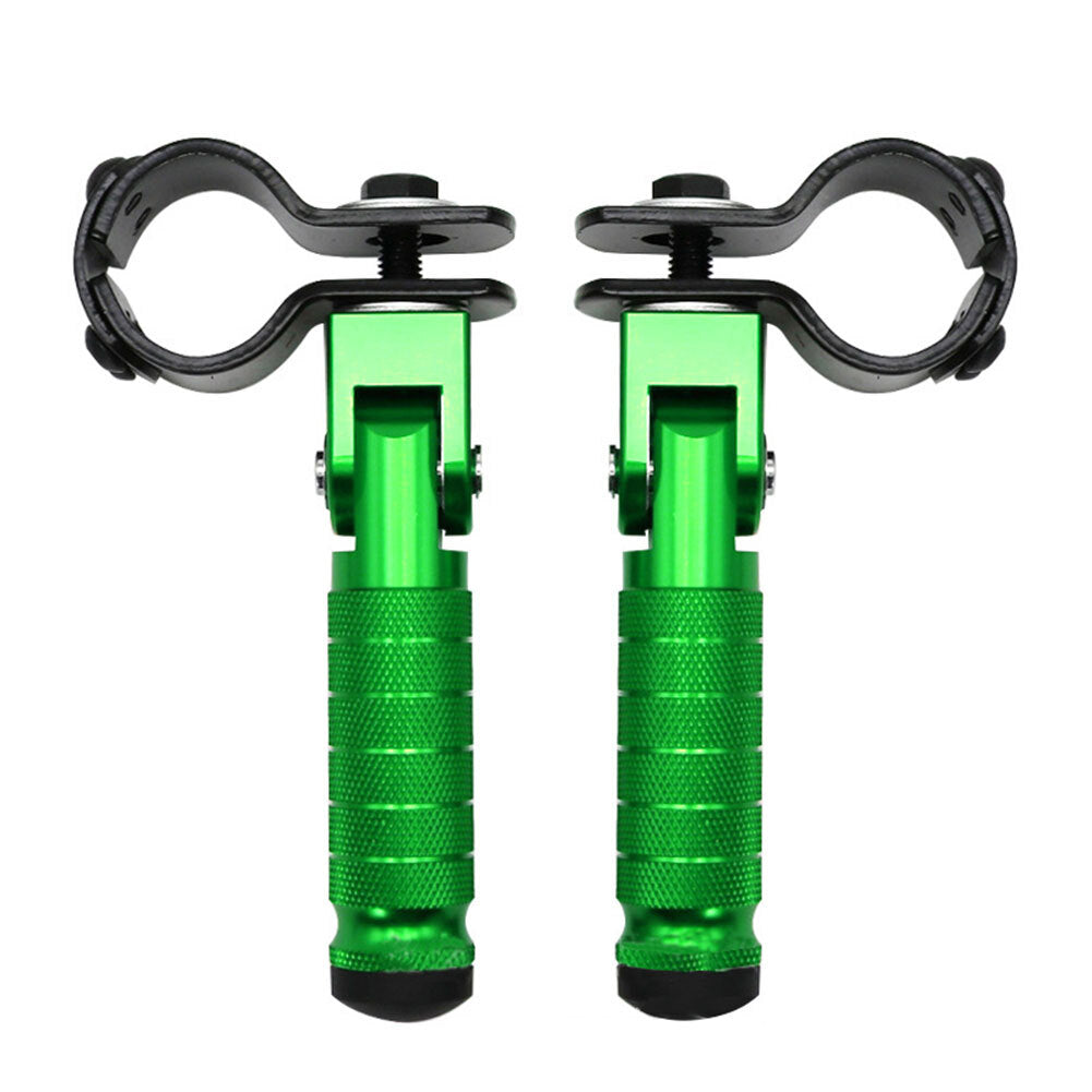 Folding Rearsets Folded Footrest Foot Pegs Pedal Green fit Scooters Motorcycle