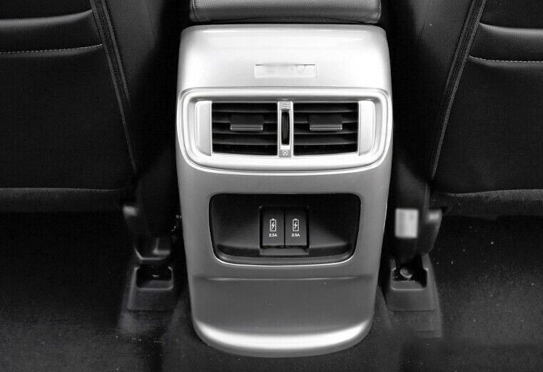 Rear Air Outlet Anti-Kick Panel Trim Fit for Honda CRV CR-V 17-2022 Matte Silver