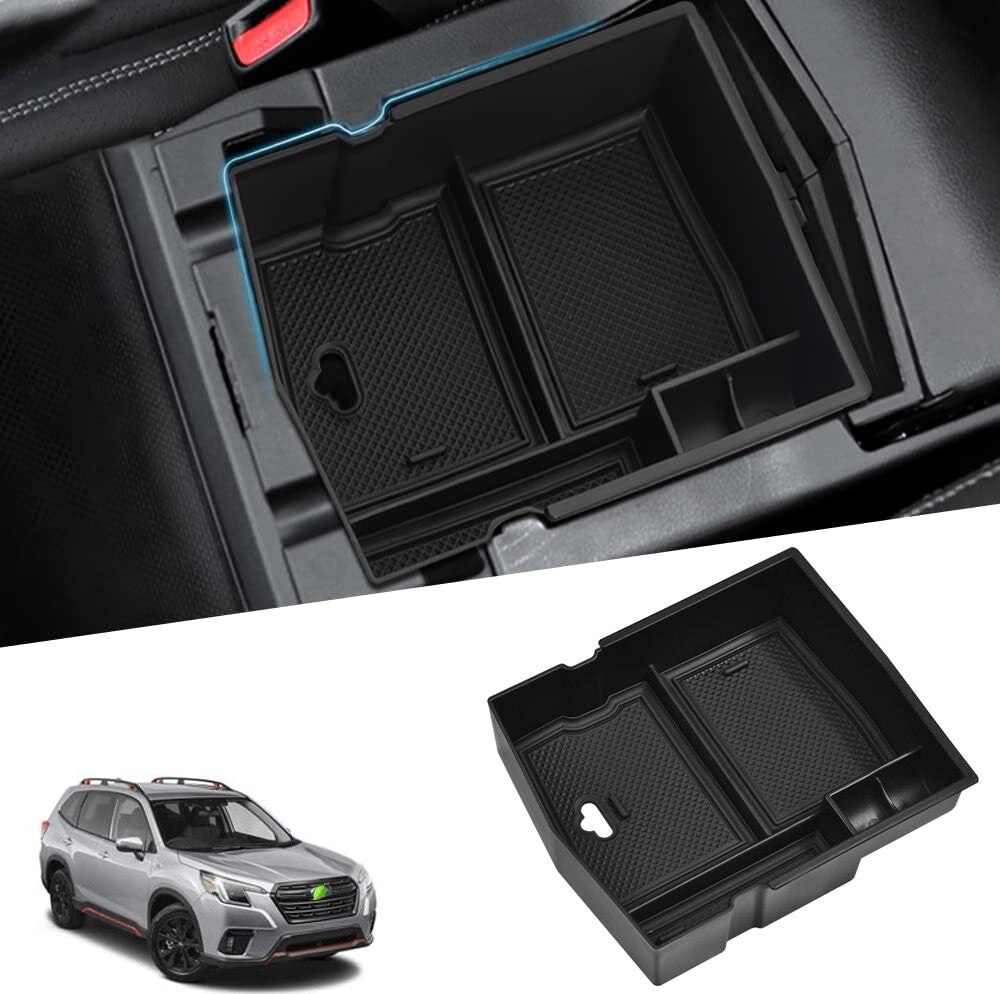 Storage box/organizer for center console armrest of 2019-2024 for Subaru Forester vehicles. n