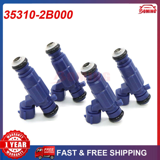 4-Pack 35310-2B000 Fuel Injector Kit for Hyundai i20, i30, and for Kia Ceed 1.4L (353102B000)