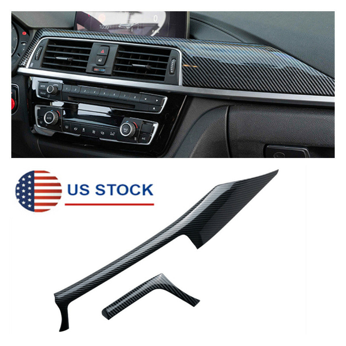 Center Console Dashboard Panel Trim for BMW F30/F31 3 Series 12-18/ F80 M3 14-18 Q